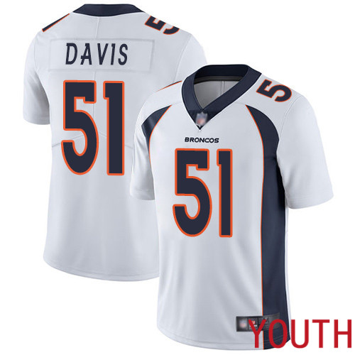 Youth Denver Broncos #51 Todd Davis White Vapor Untouchable Limited Player Football NFL Jersey